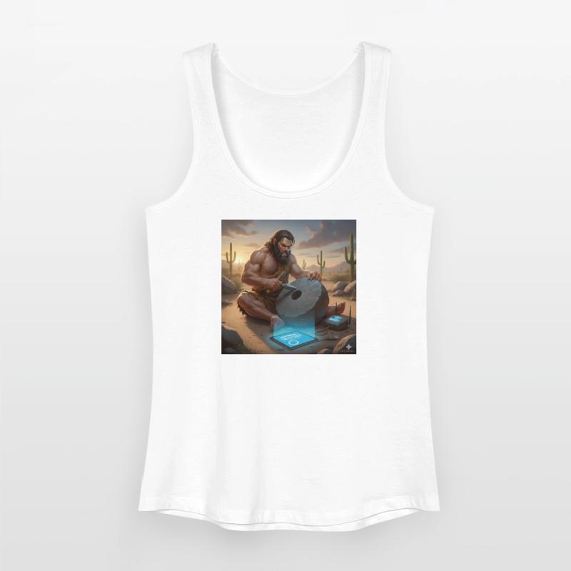Caveman Tech Support - The First Tutorial Women’s Organic Tank Top