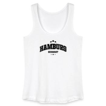 Hamburg Arch Schriftzug - Frauen Bio Tank Top - Weiß - Vorne