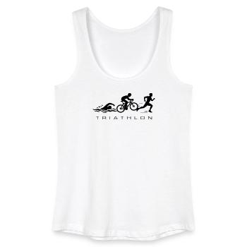 Triathlon Sport Triathlete - Débardeur bio Femme - blanc - Devant