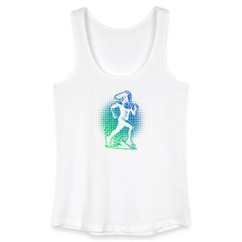 Compact running design for racing - Women’s Organic Tank Top - white - Front