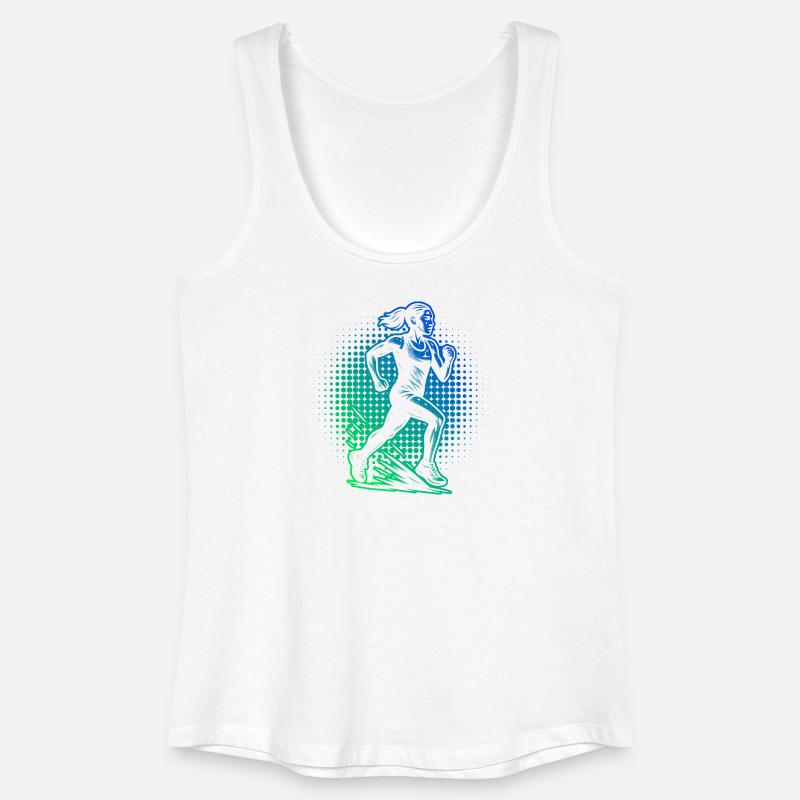 Compact running design for racing - Women’s Organic Tank Top - white