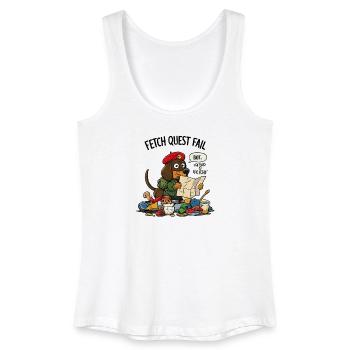 Fetch Quest Fail Pup - Women’s Organic Tank Top - white - Front