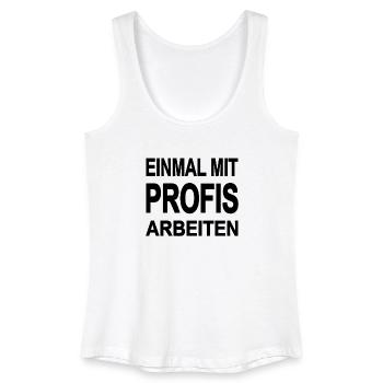 Arbeiten - Frauen Bio Tank Top - Weiß - Vorne