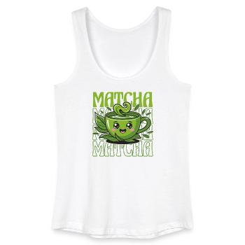 Lustiges Matcha Design für Matcha Liebhaberinnen - Frauen Bio Tank Top - Weiß - Vorne