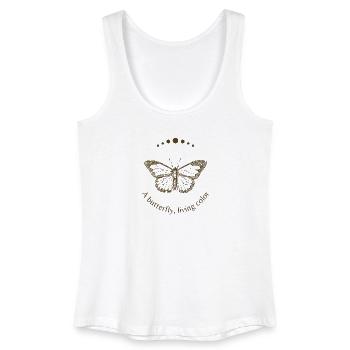 Butterfly in Golden Arc - Women’s Organic Tank Top - white - Front