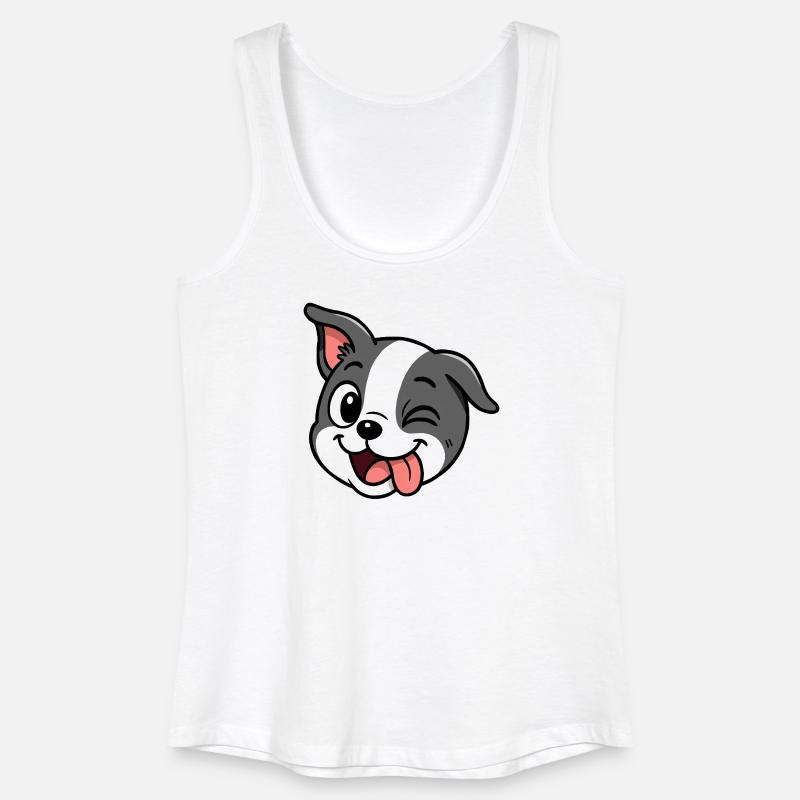 Boston - Cheeky - Women’s Organic Tank Top - white