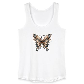 Papillon - Débardeur bio Femme - blanc - Devant