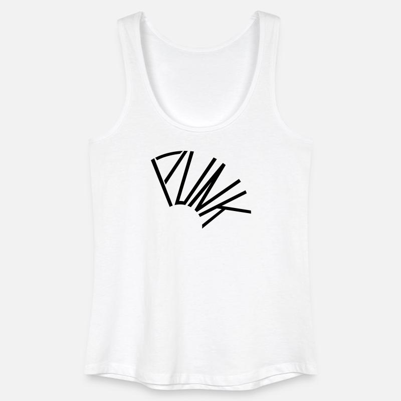 PUNK - Women’s Organic Tank Top - white