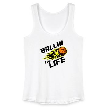 Basketball Ballin : Diction - Débardeur bio Femme - blanc - Devant