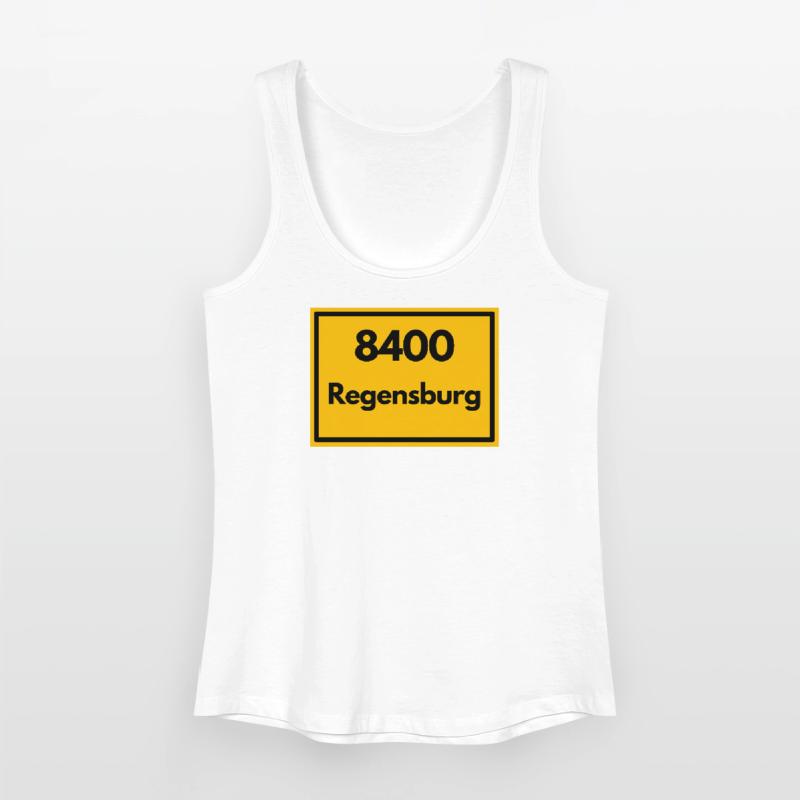 OLD POSTCODE ZIP CODE RETRO 8400 REGENSBURG Women’s Organic Tank Top