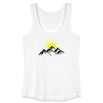 Mountains Sun Nature - Women’s Organic Tank Top - white - Front