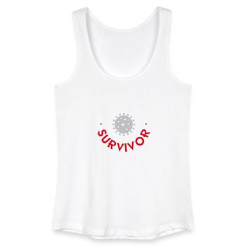 Covid-19 Survivor - Women’s Organic Tank Top - white - Front