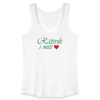 Rättvik in meinem Herzen - Frauen Bio Tank Top - Weiß - Vorne