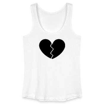 Gebrochenes Herz - Frauen Bio Tank Top - Weiß - Vorne