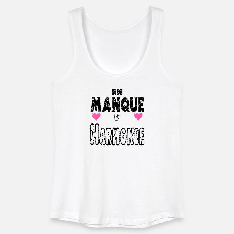 Lacking harmony - Women’s Organic Tank Top - white