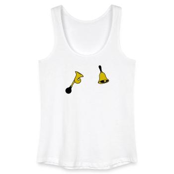 Glocke & Hupe - Frauen Bio Tank Top - Weiß - Vorne