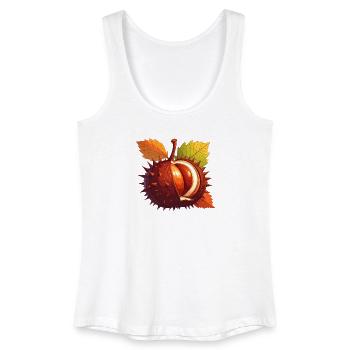 Chestnut - Women’s Organic Tank Top - white - Front