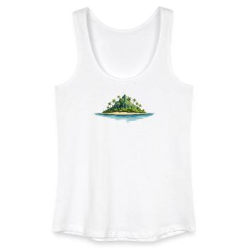 Tropical Island - Women’s Organic Tank Top - white - Front