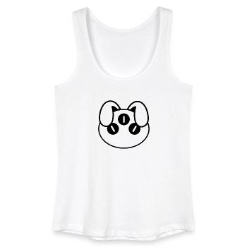 Plüsch: Aliny (Kopf) - Frauen Bio Tank Top - Weiß - Vorne