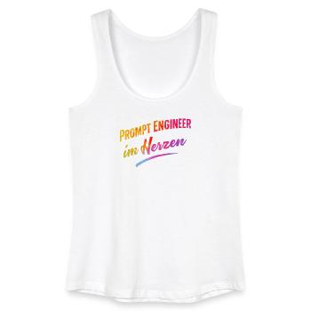 Prompt Engineer im Herzen - Frauen Bio Tank Top - Weiß - Vorne