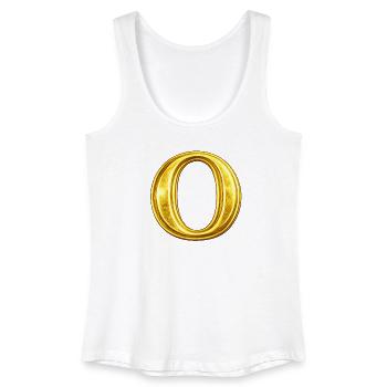 Gold Ring-O Design - Women’s Organic Tank Top - white - Front
