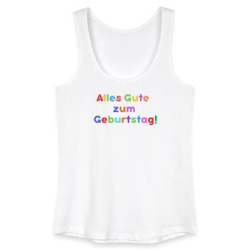 Alles Gute zum Geburtstag - Frauen Bio Tank Top - Weiß - Vorne