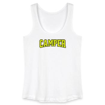 CAMPER Retro Varsity Style - Women’s Organic Tank Top - white - Front