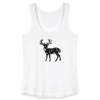 Hirsche - Frauen Bio Tank Top - Weiß - Vorne