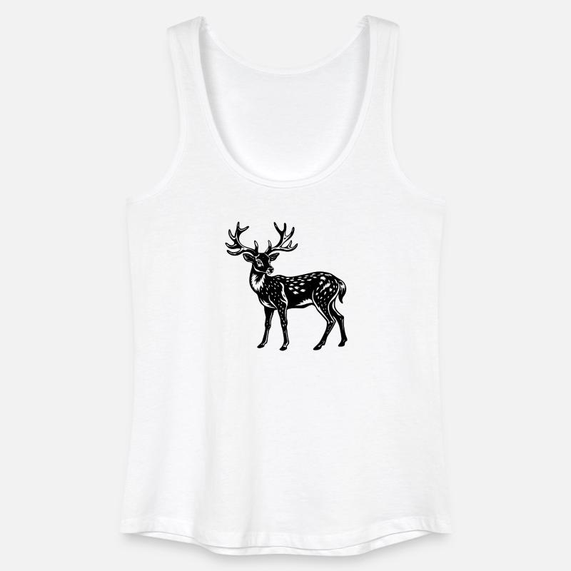 Hirsche - Frauen Bio Tank Top - Weiß