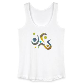 Yoga design_17 - Women’s Organic Tank Top - white - Front