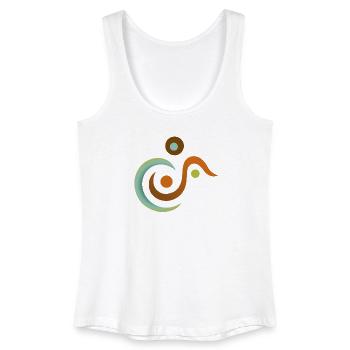 Yoga design_11 - Women’s Organic Tank Top - white - Front