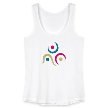 Yoga design_9 - Women’s Organic Tank Top - white - Front