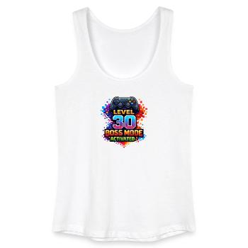 Level 30 Bossmodus Aktiviert - Women’s Organic Tank Top - white - Front