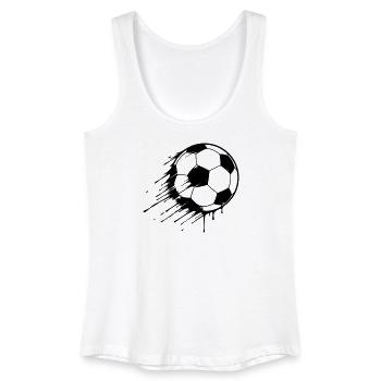 Fußball Action Graffiti - Frauen Bio Tank Top - Weiß - Vorne