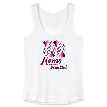 Maman drôle Mamie Motif de cadeau pour la fête des mères Humour - Débardeur bio Femme - blanc - Devant