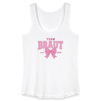 Bride Hen Party Team Partner Look - Women’s Organic Tank Top - white - Front
