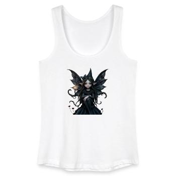 Fée Noire aux Ailes Noires - Débardeur bio Femme - blanc - Devant