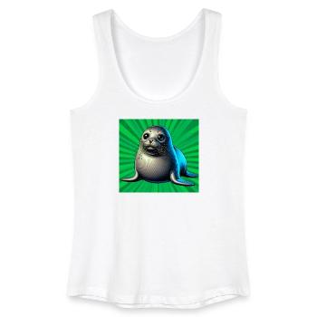 seal - Women’s Organic Tank Top - white - Front