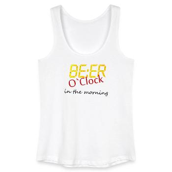 Beer Bier saufen - Frauen Bio Tank Top - Weiß - Vorne