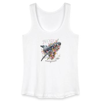 Andenken an den Buckelwal Hope/ Timmy - Frauen Bio Tank Top - Weiß - Vorne
