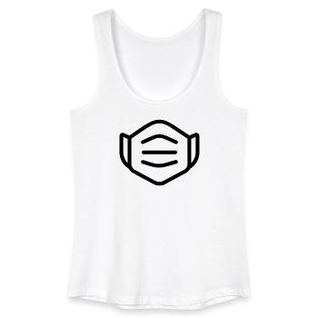 mask - Women’s Organic Tank Top - white - Front