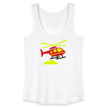 Rettungshubschrauber Notarzt - Frauen Bio Tank Top - Weiß - Vorne