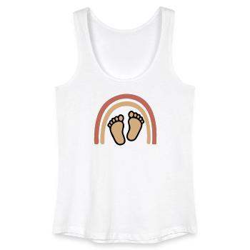 Baby Feet Rainbow Bohême - Débardeur bio Femme - blanc - Devant