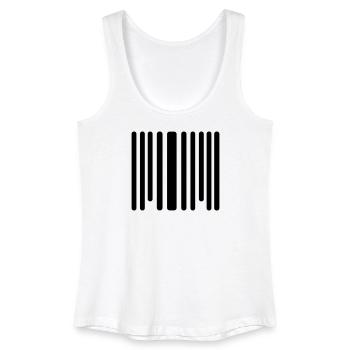code barre - Débardeur bio Femme - blanc - Devant