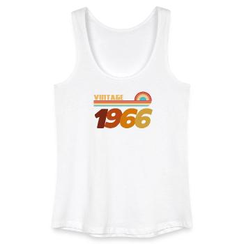 60 Years 1966 Rock Style T-Shirt - Women’s Organic Tank Top - white - Front