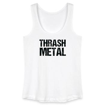 Thrash Metal Bold Typography - Women’s Organic Tank Top - white - Front