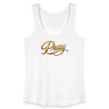 NOUVEAU -- Priez toujours. - Débardeur bio Femme - blanc - Devant