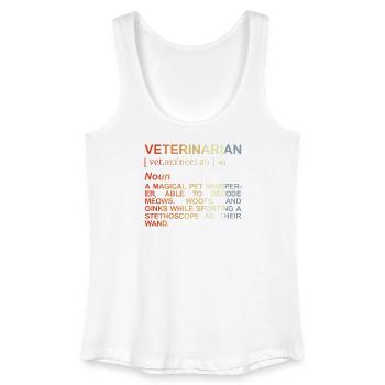 Veterinarian Meaning - Women’s Organic Tank Top - white - Front