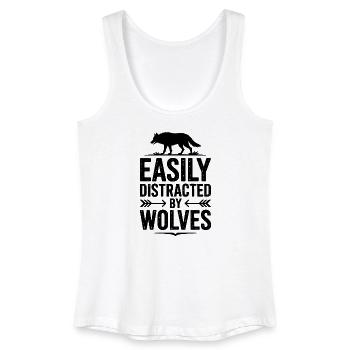 Wolves Sayings Wolf Funny Wolves Gift - Women’s Organic Tank Top - white - Front