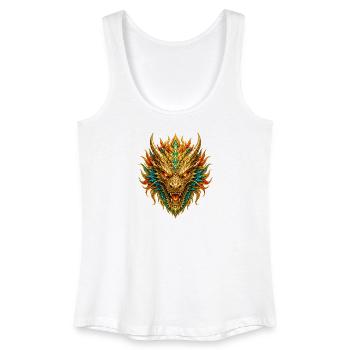 Golden Dragon Head Blaze - Women’s Organic Tank Top - white - Front